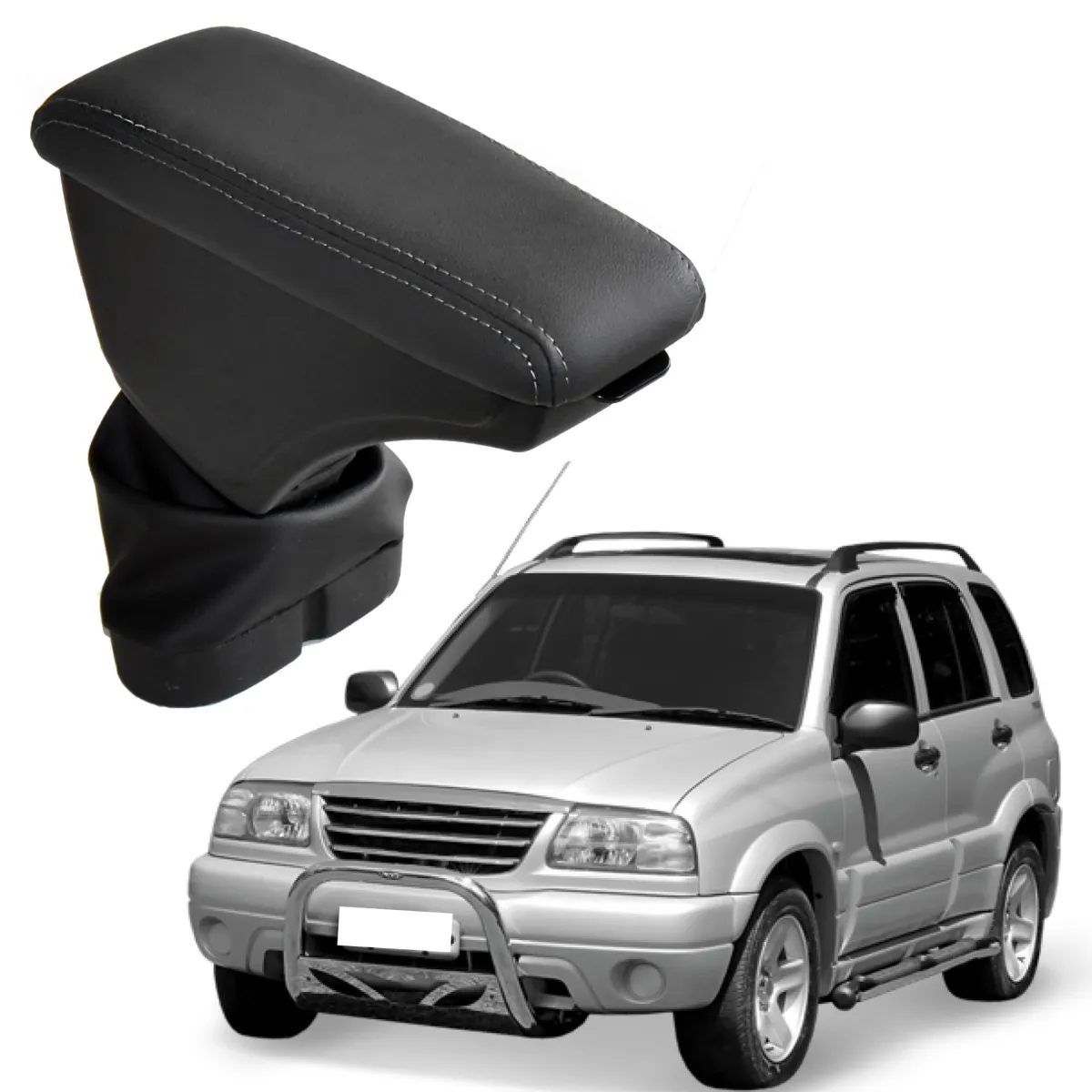 Apoio Descanso Encosto de Braço CHEVROLET ANTIGA TRACKER - Grafite - 2006 a 2012