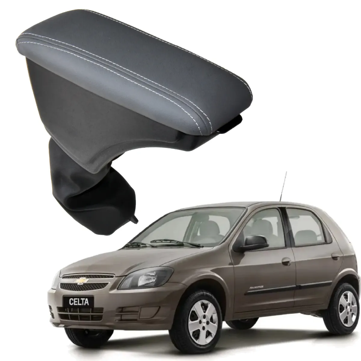 Apoio Descanso Encosto de Braço CHEVROLET CELTA - Cinza - 1994 a 2016