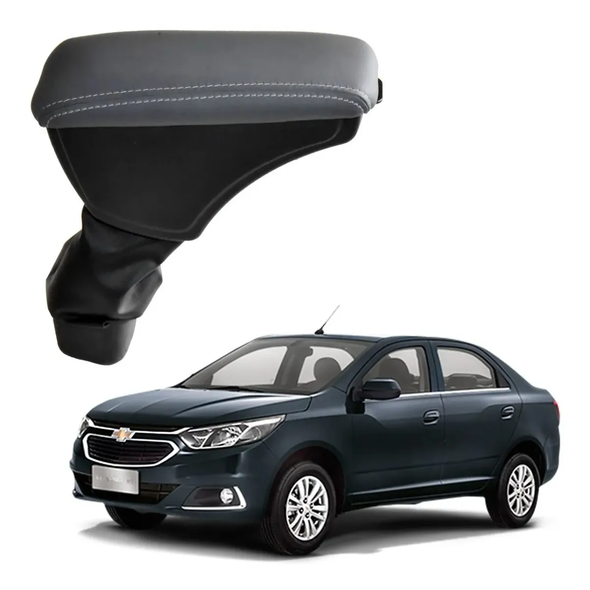 Apoio Descanso Encosto de Braço CHEVROLET COBALT - Cinza - 2011 a 2019
