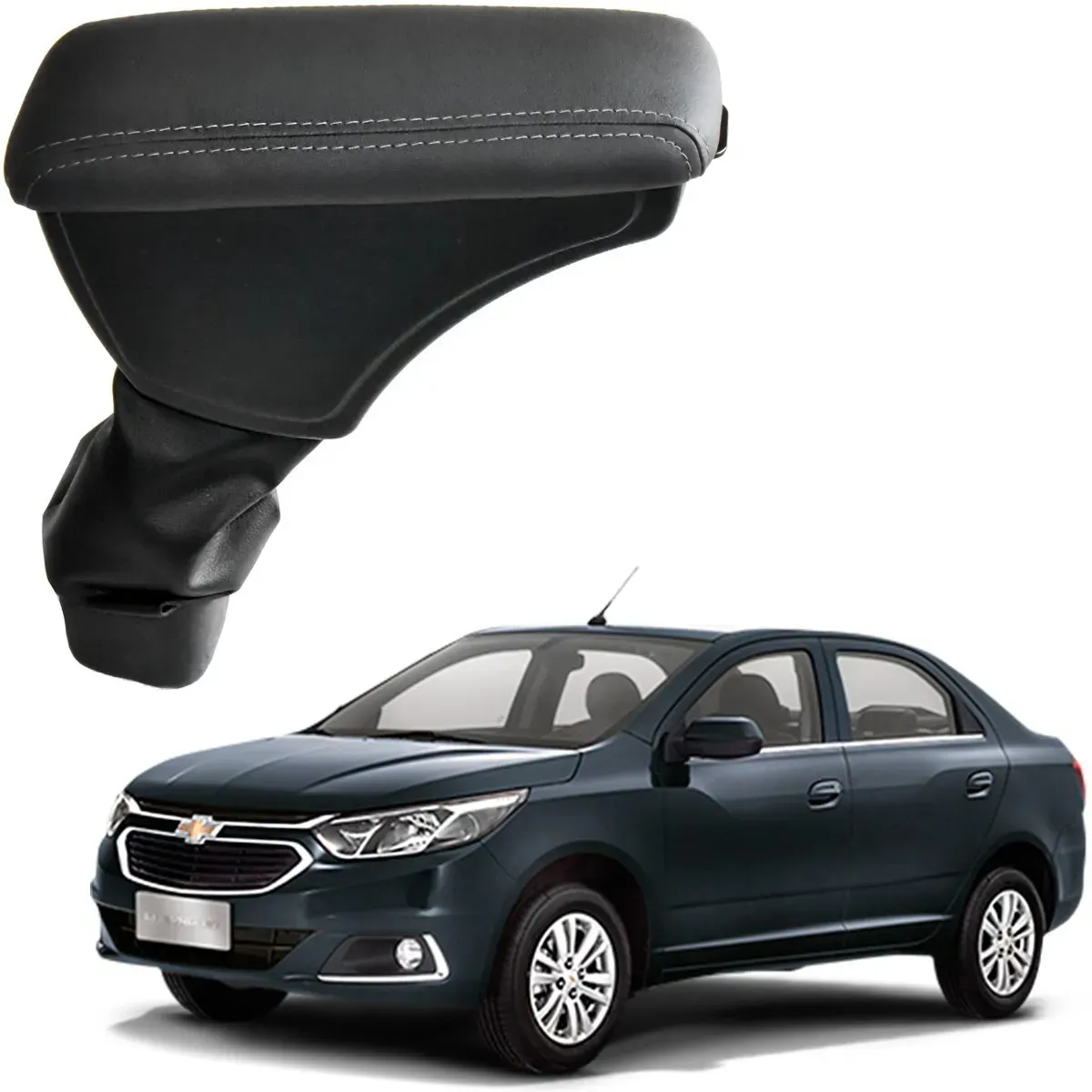 Apoio Descanso Encosto de Braço CHEVROLET COBALT - Grafite - 2011 a 2019