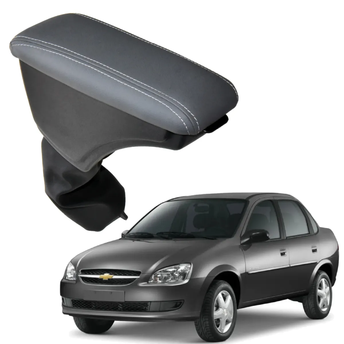 Apoio Descanso Encosto de Braço CHEVROLET CORSA CLASSIC - Cinza - 1994 a 2016