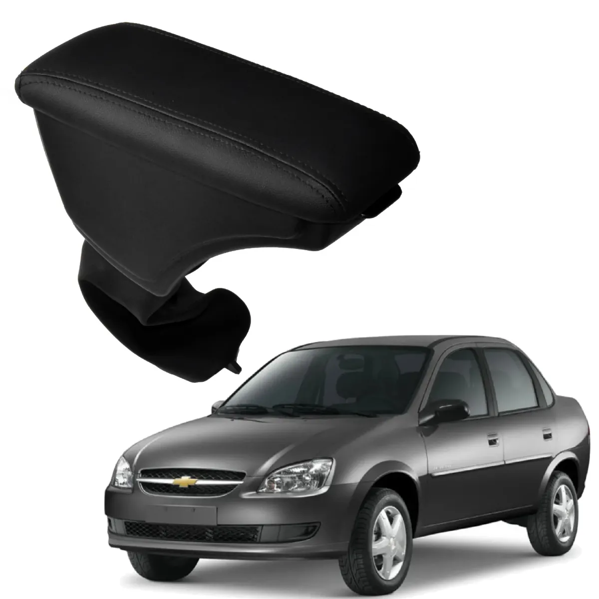 Apoio Descanso Encosto de Braço CHEVROLET CORSA CLASSIC - Preto  - 1994 a 2016
