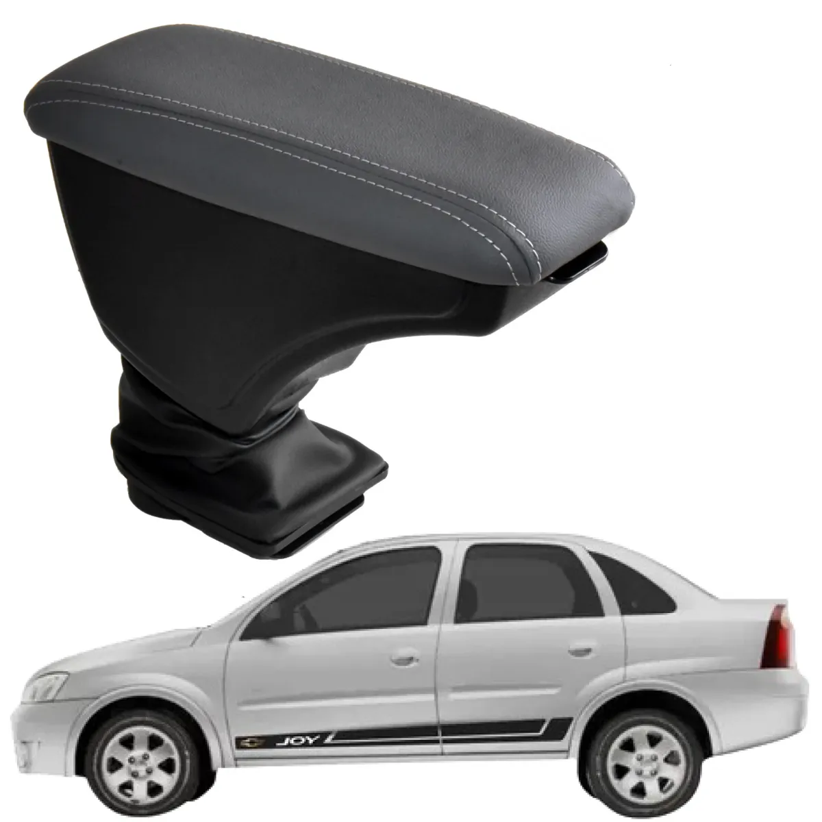 Apoio Descanso Encosto de Braço CHEVROLET CORSA JOY - Cinza - 2002 a 2012