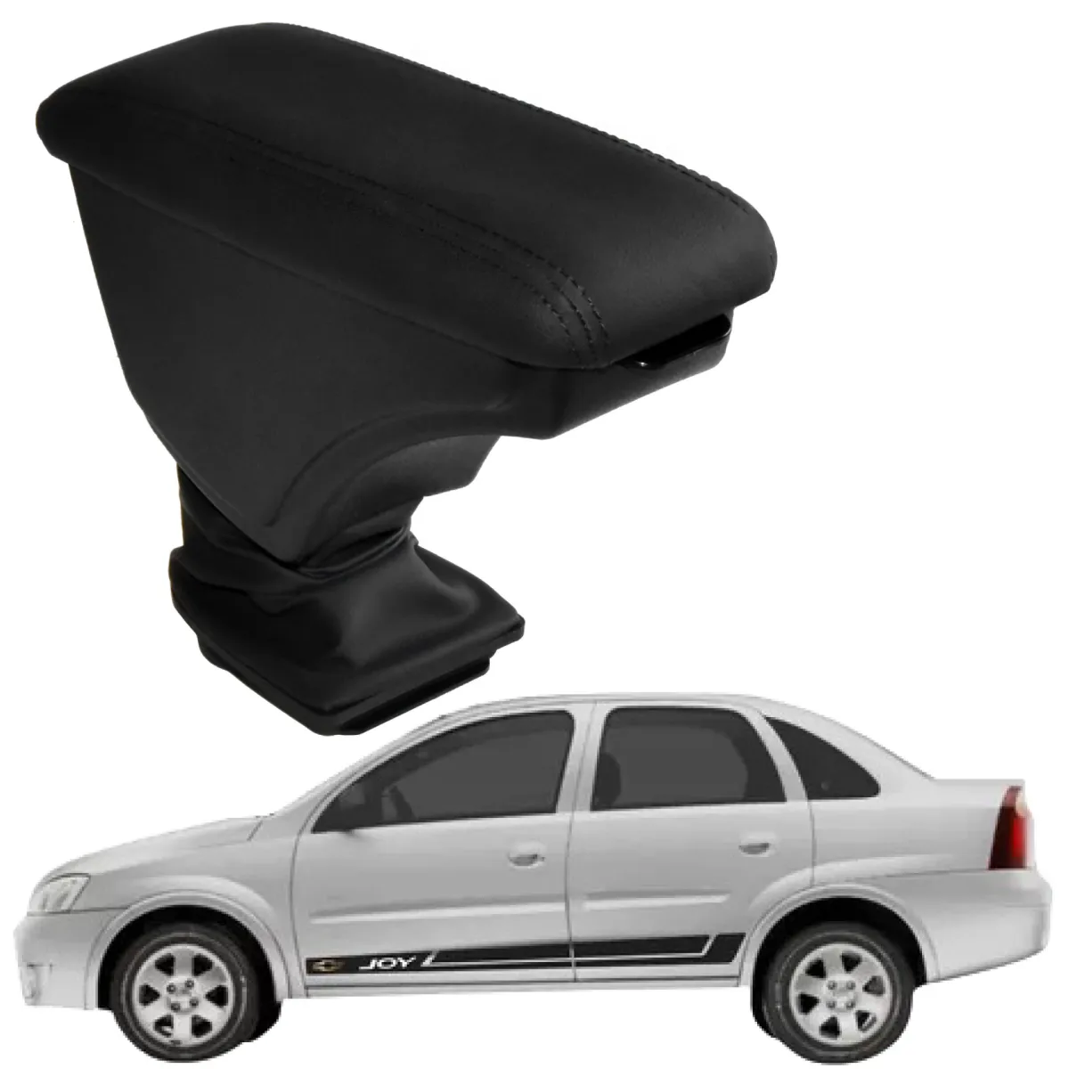 Apoio Descanso Encosto de Braço CHEVROLET CORSA JOY - Preto  - 2002 a 2012