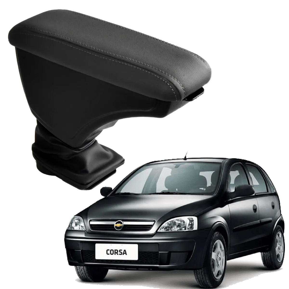 Apoio Descanso Encosto de Braço CHEVROLET CORSA MAXX - Grafite - 2002 a 2012