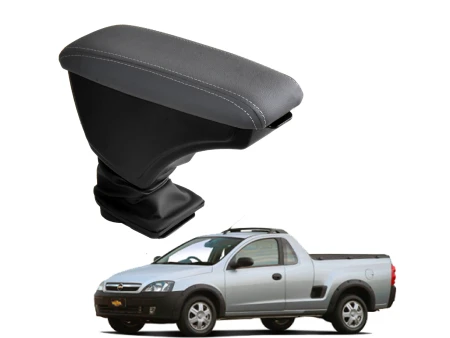 Apoio Descanso Encosto de Braço CHEVROLET MONTANA ANTIGA - Cinza - 2004 a 2010