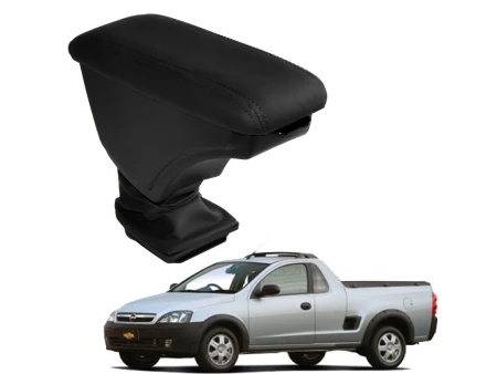 Apoio Descanso Encosto de Braço CHEVROLET MONTANA ANTIGA - Preto  - 2004 a 2010