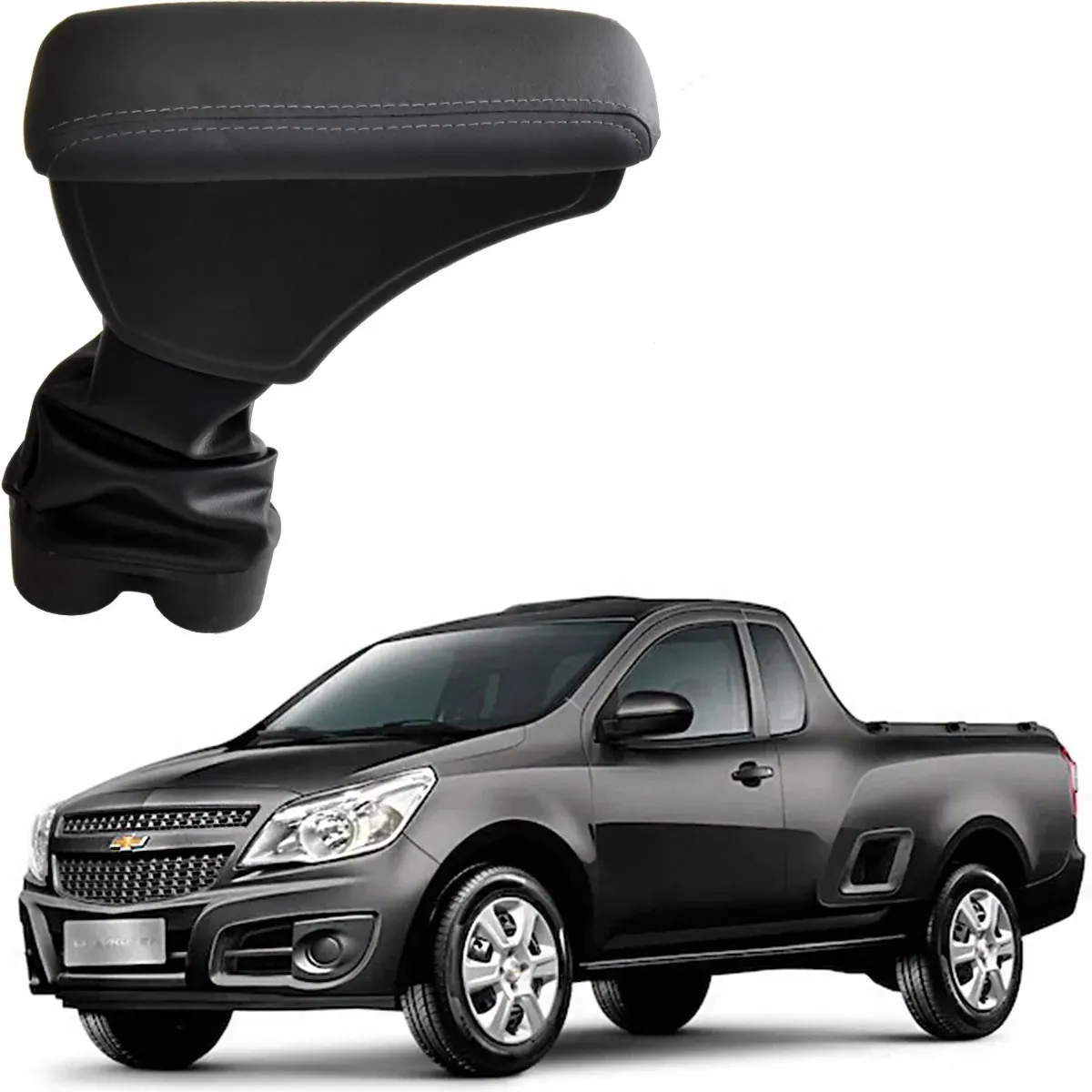 Apoio Descanso Encosto de Braço CHEVROLET NEW MONTANA - Grafite - 2022 a 2025