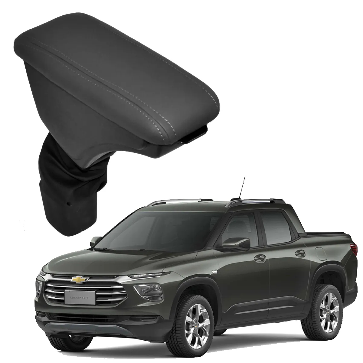 Apoio Descanso Encosto de Braço CHEVROLET NOVA MONTANA - Grafite - 2011 a 2020