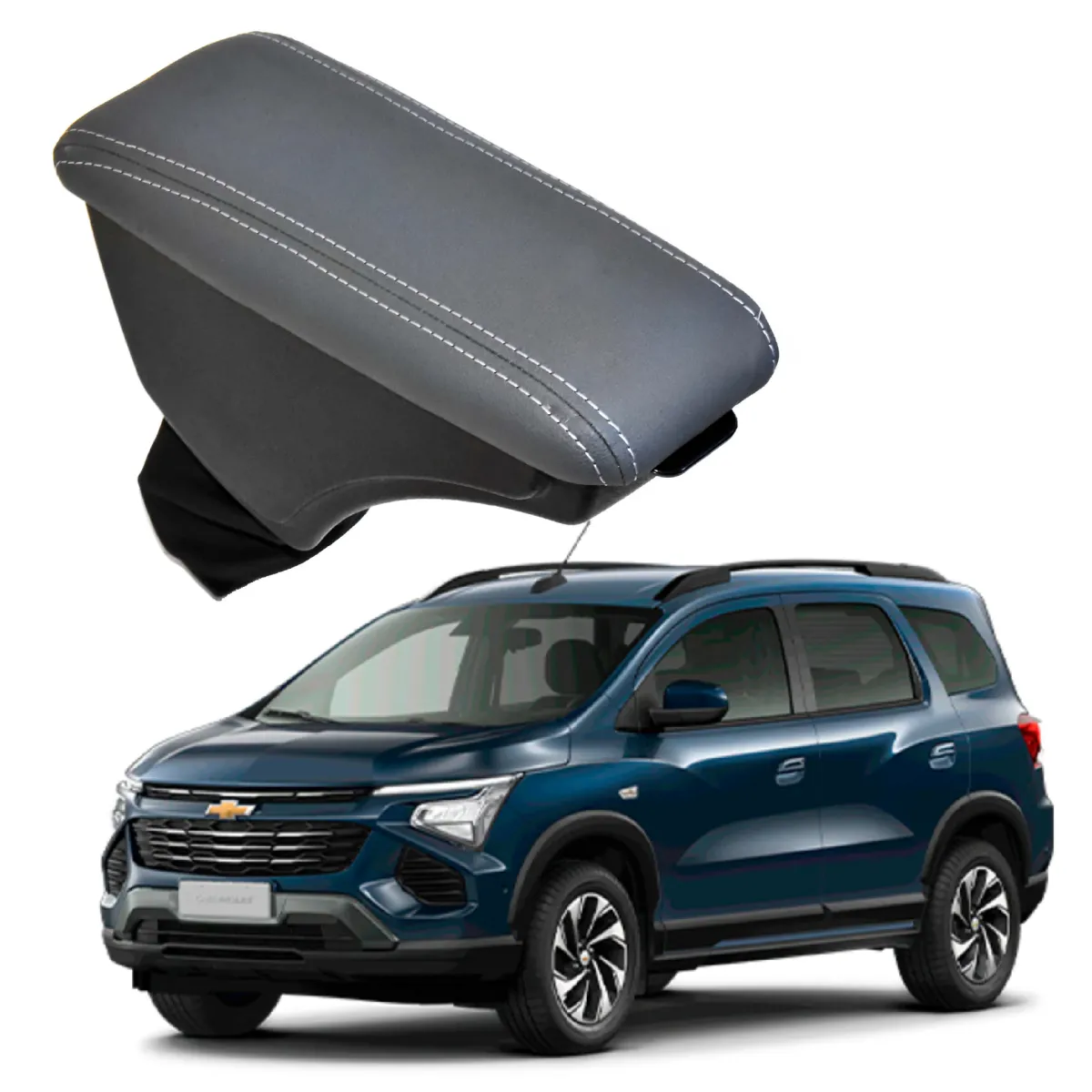 Apoio Descanso Encosto de Braço CHEVROLET NOVA SPIN - Cinza - 2024 a 2025