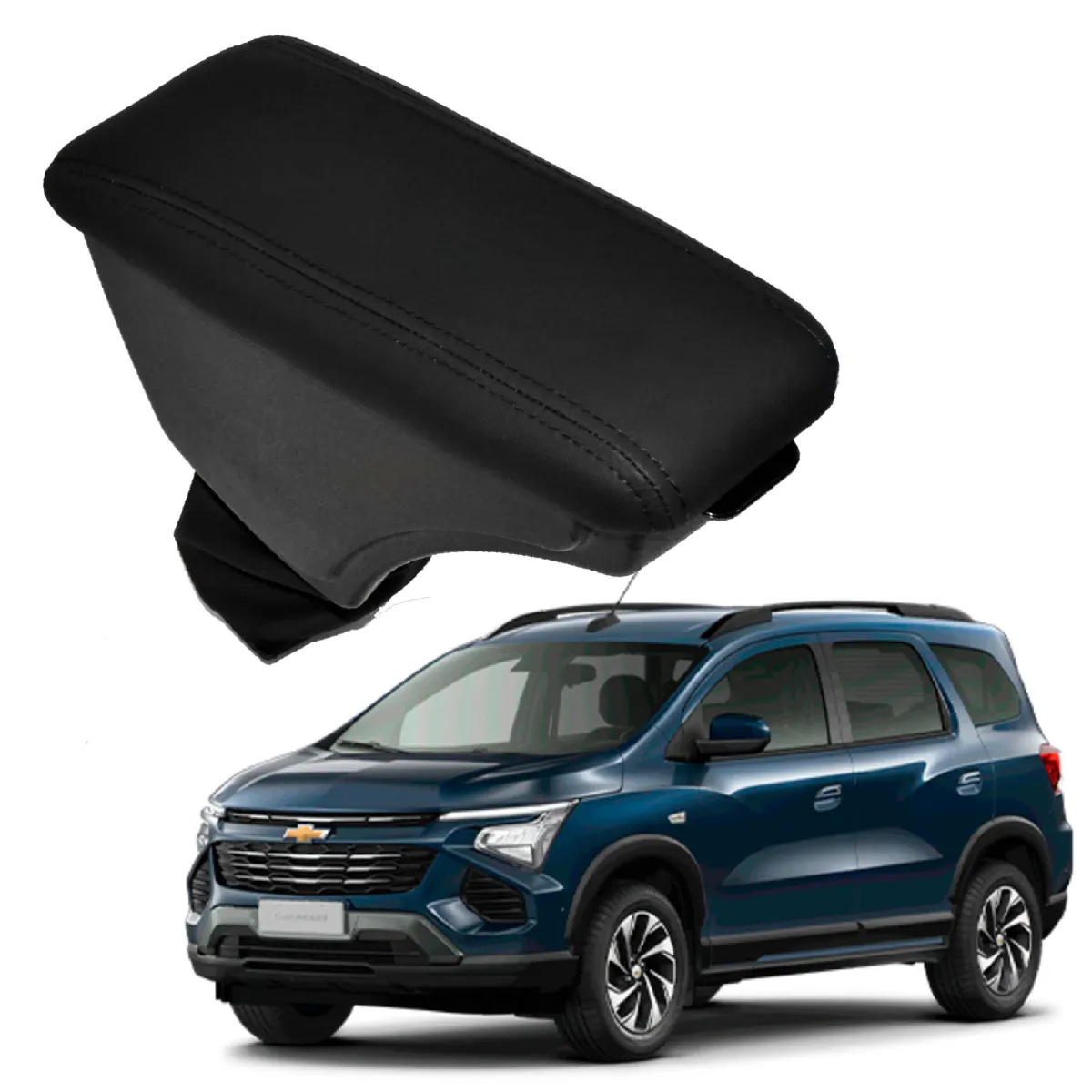 Apoio Descanso Encosto de Braço CHEVROLET NOVA SPIN - Preto  - 2024 a 2025