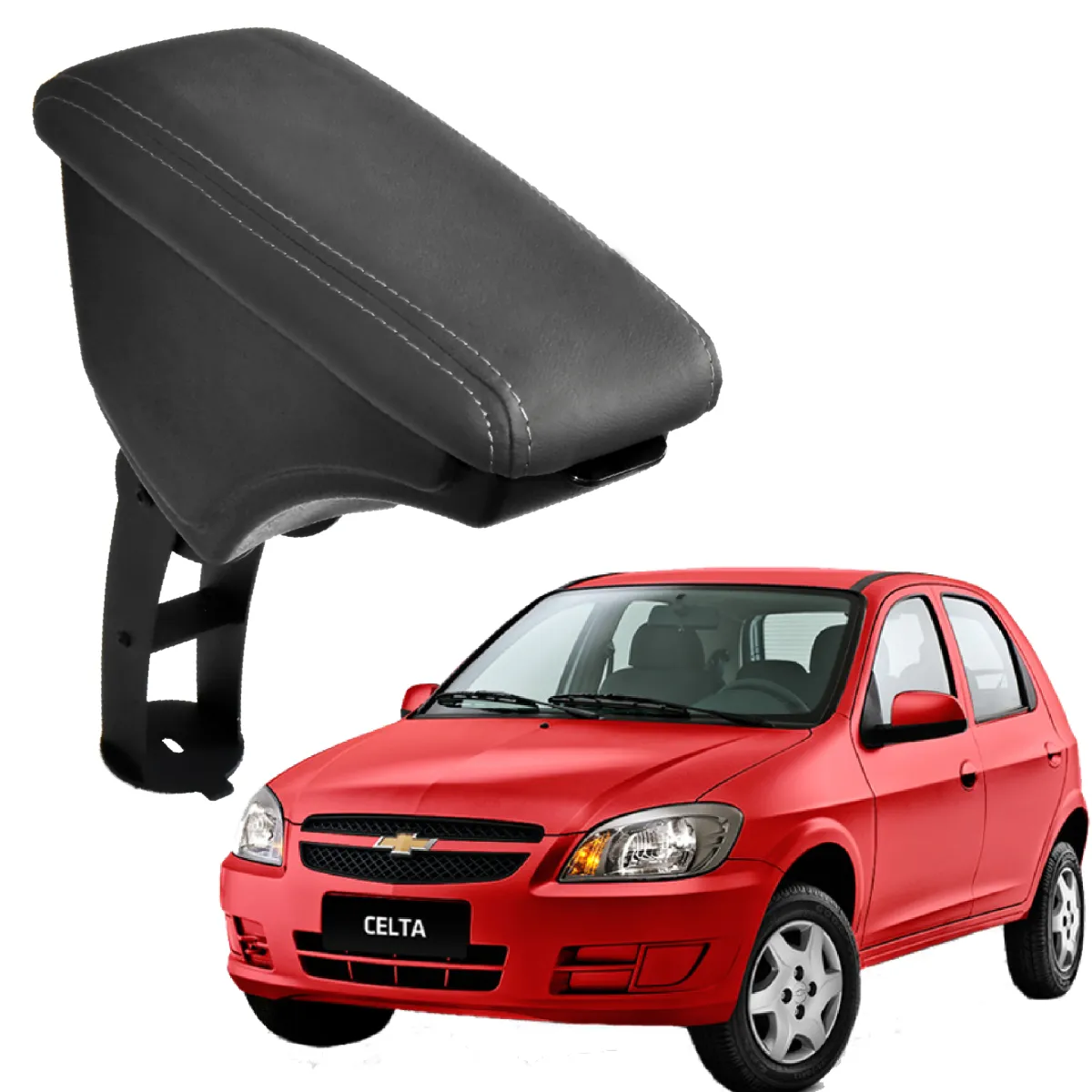 Apoio Descanso Encosto de Braço CHEVROLET NOVO CELTA - Grafite - 2000 a 2015