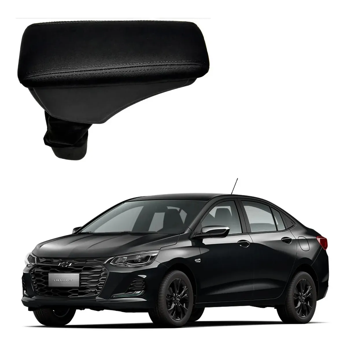 Apoio Descanso Encosto de Braço CHEVROLET NOVO ONIX - Preto  - 2020 a 2025