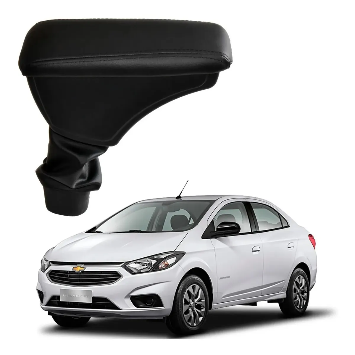 Apoio Descanso Encosto de Braço CHEVROLET NOVO PRISMA - Preto  - 2013 a 2021