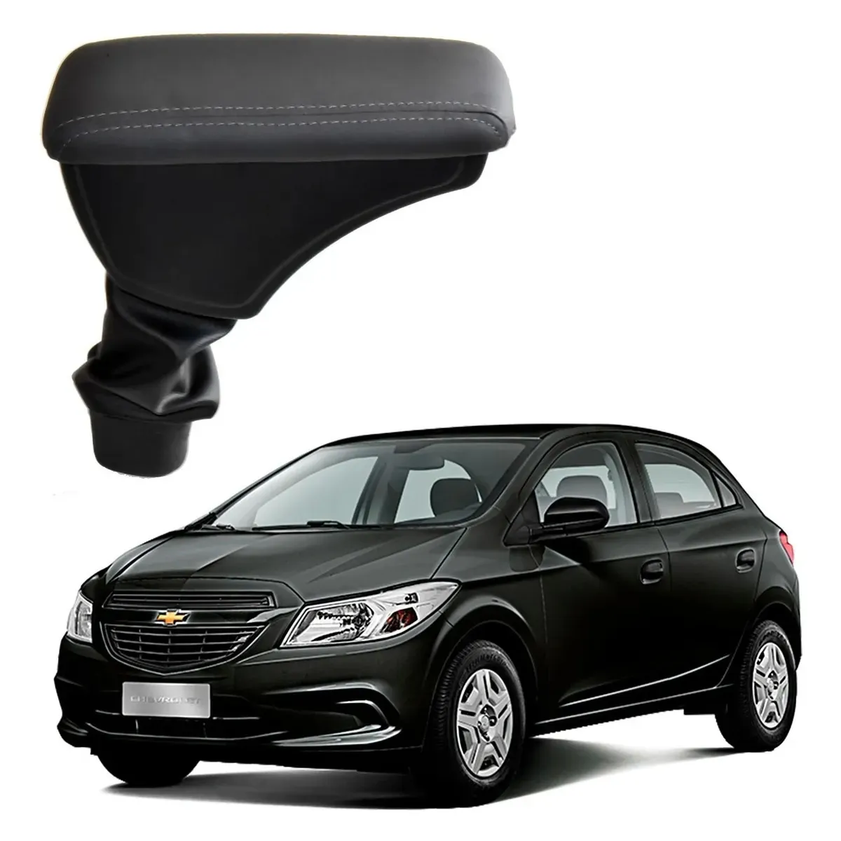 Apoio Descanso Encosto de Braço CHEVROLET ONIX ANTIGO - Grafite - 2012 a 2019