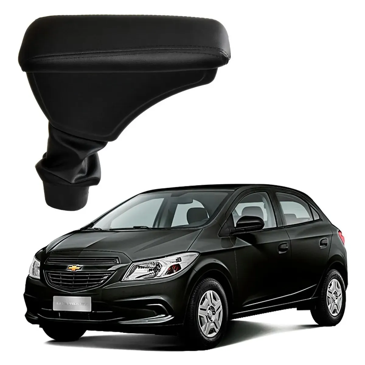 Apoio Descanso Encosto de Braço CHEVROLET ONIX ANTIGO - Preto  - 2012 a 2019