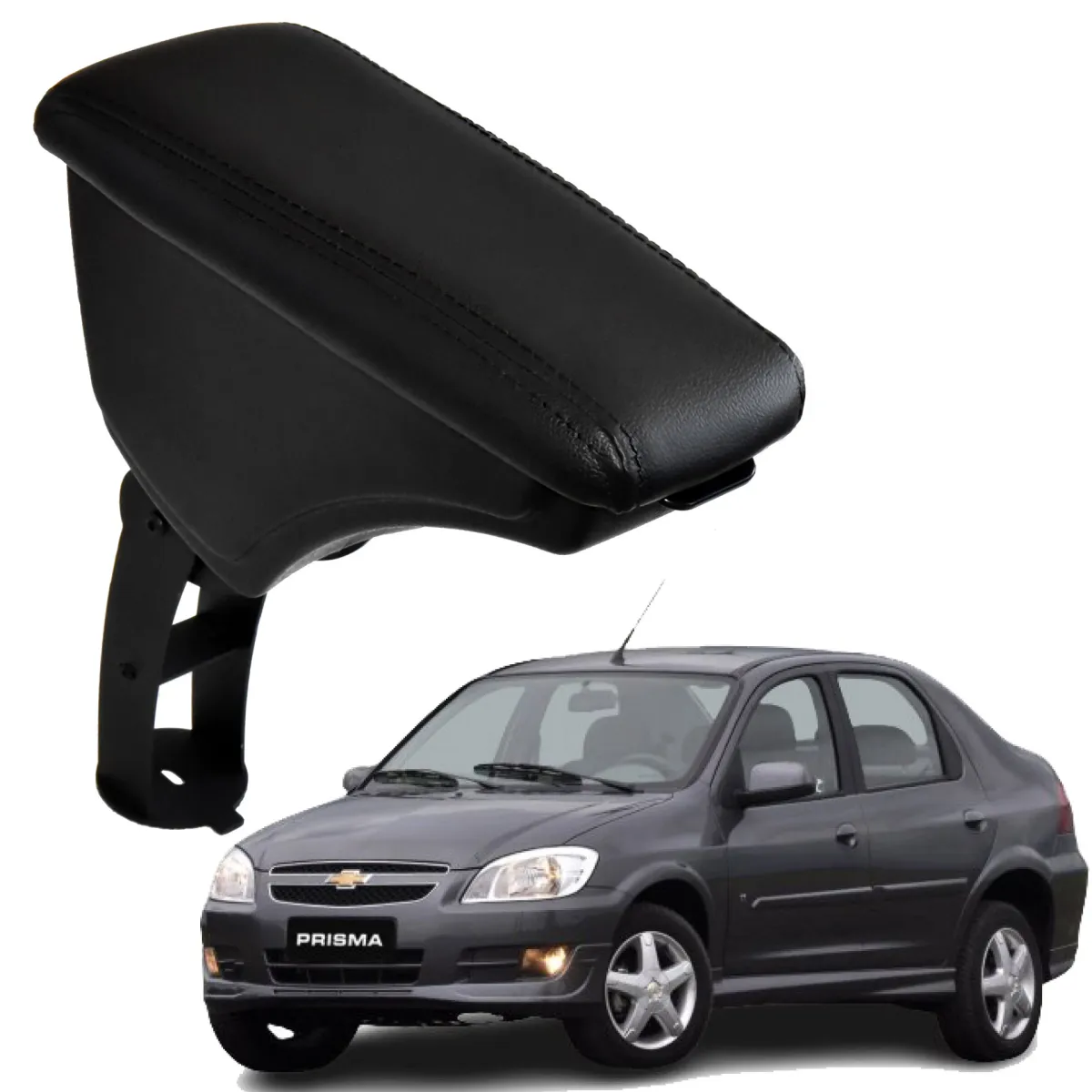 Apoio Descanso Encosto de Braço CHEVROLET PRISMA ANTIGO - Preto  - 2006 a 2012