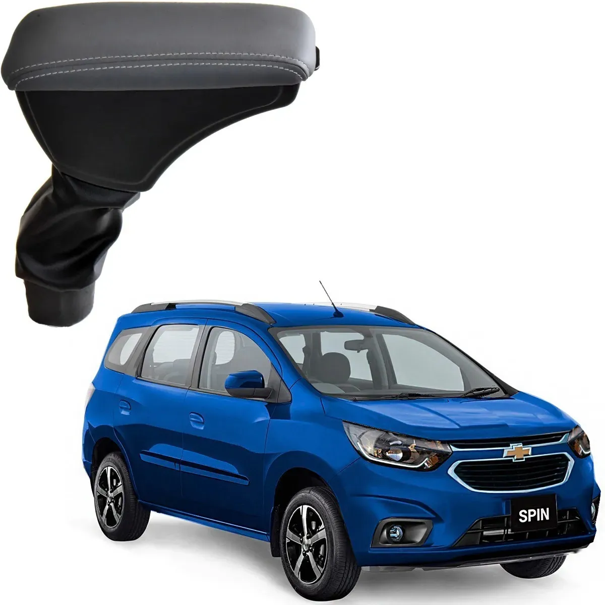 Apoio Descanso Encosto de Braço CHEVROLET SPIN - Cinza - 2012 a 2023