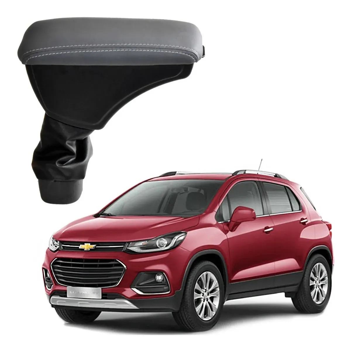 Apoio Descanso Encosto de Braço CHEVROLET TRACKER - Cinza - 2014 a 2019