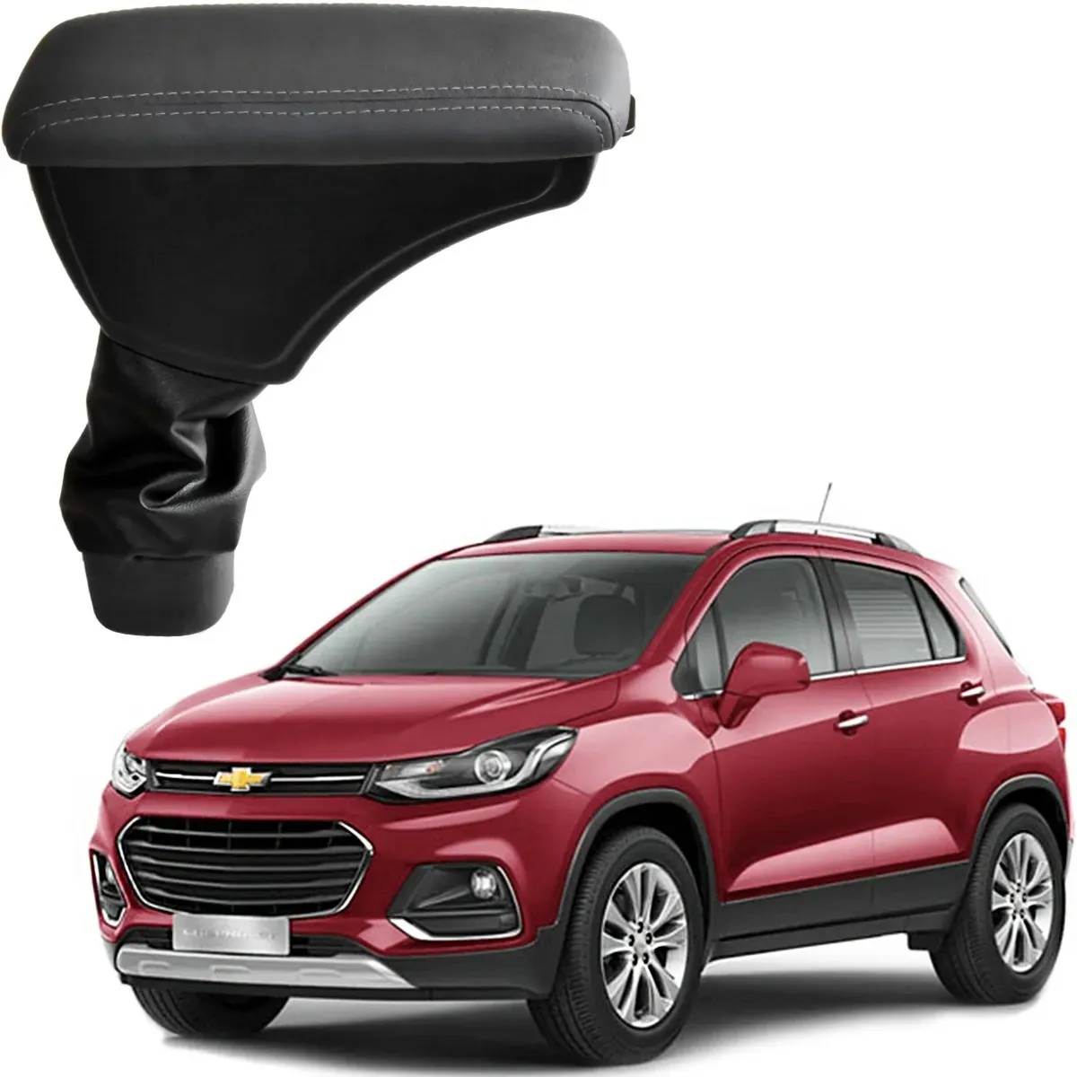 Apoio Descanso Encosto de Braço CHEVROLET TRACKER - Grafite - 2014 a 2019