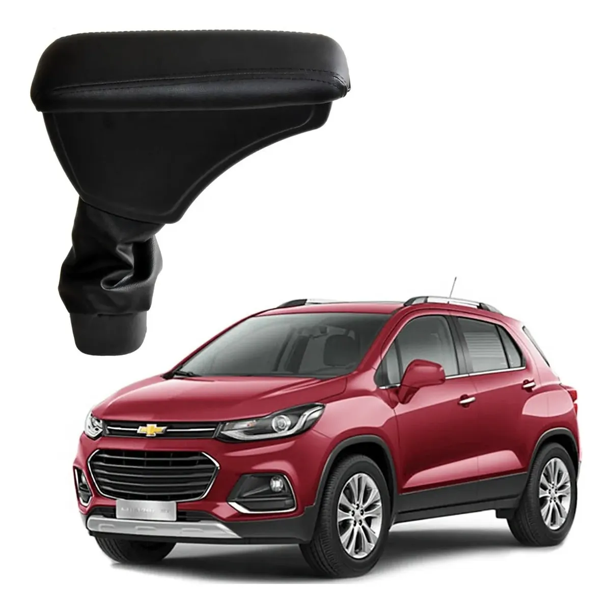 Apoio Descanso Encosto de Braço CHEVROLET TRACKER - Preto  - 2014 a 2019