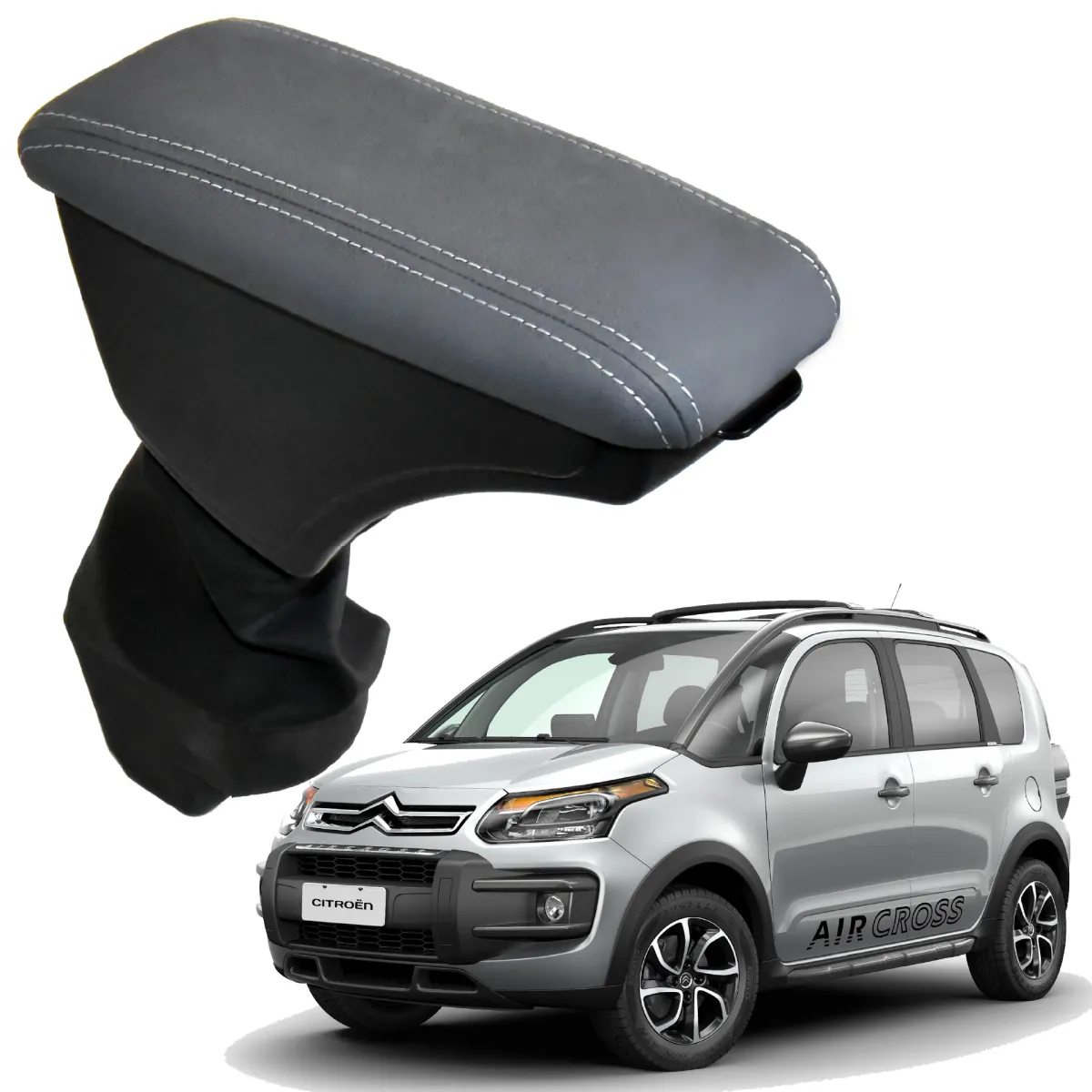 Apoio Descanso Encosto de Braço CITROEN AIRCROSS - Cinza - 2012 a 2020