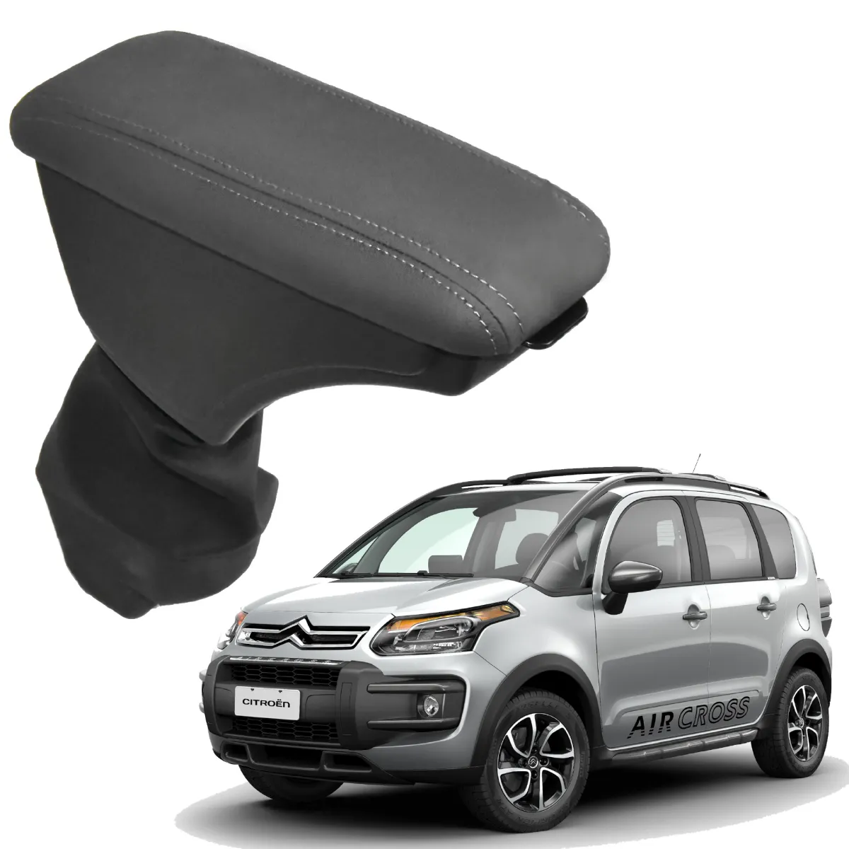 Apoio Descanso Encosto de Braço CITROEN AIRCROSS - Grafite - 2012 a 2020