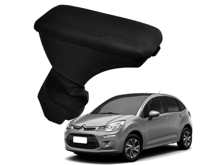 Apoio Descanso Encosto de Braço CITROEN C3 ANTIGO - Preto  - 2011 a 2019