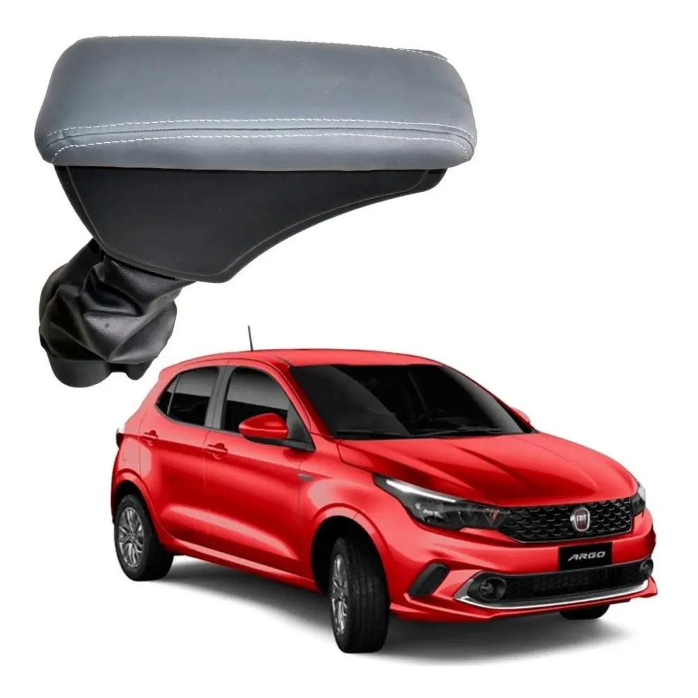 Apoio Descanso Encosto de Braço FIAT ARGO - Cinza - 2017 a 2025