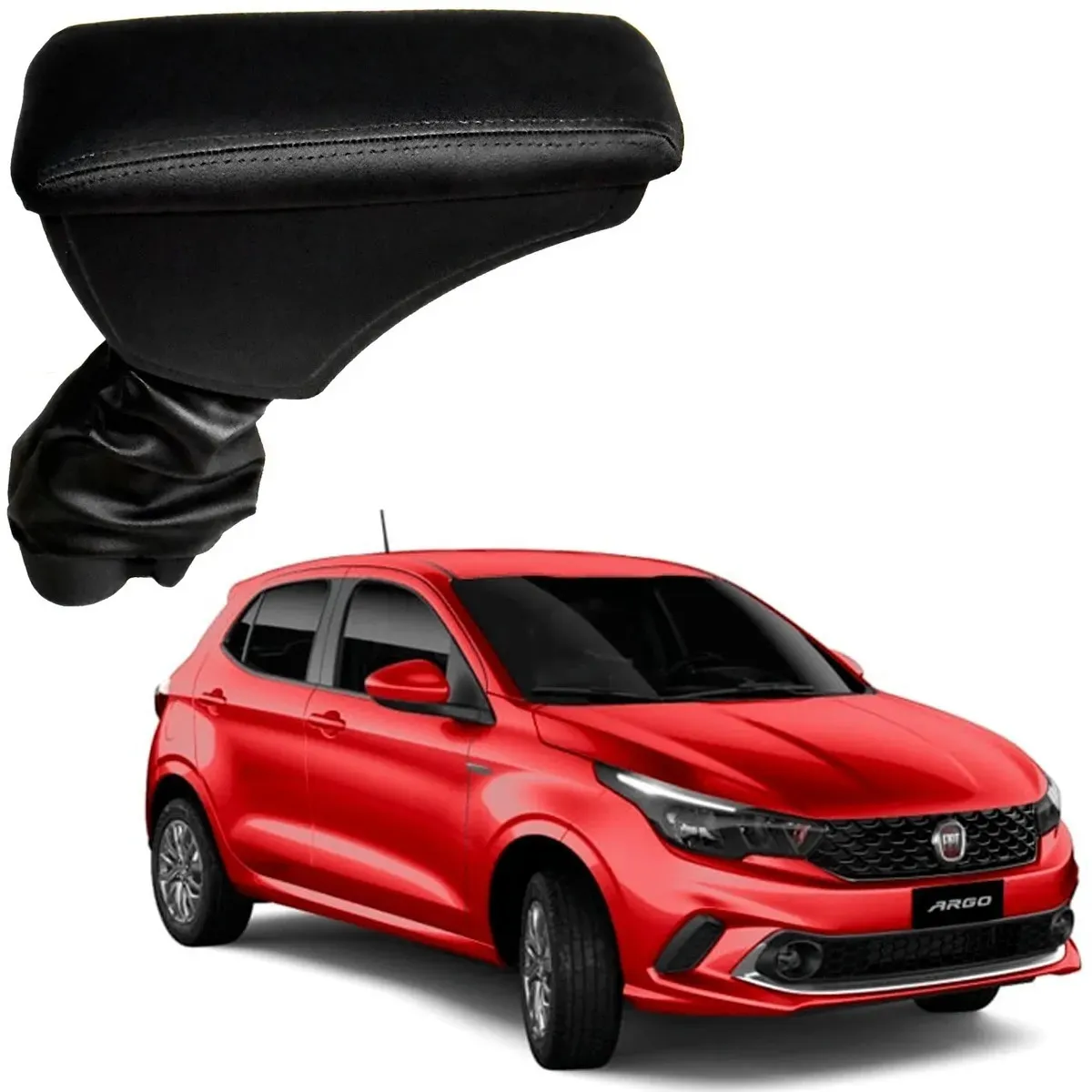 Apoio Descanso Encosto de Braço FIAT ARGO - Preto  - 2017 a 2025