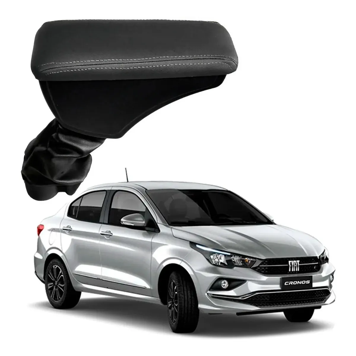 Apoio Descanso Encosto de Braço FIAT CRONOS - Grafite - 2018 a 2025