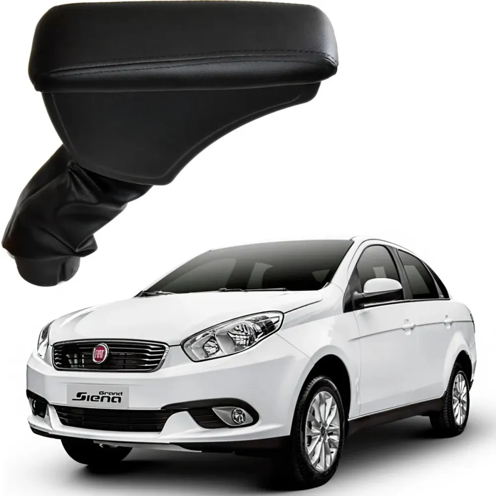 Apoio Descanso Encosto de Braço FIAT GRAND SIENA - Preto  - 2012 a 2021
