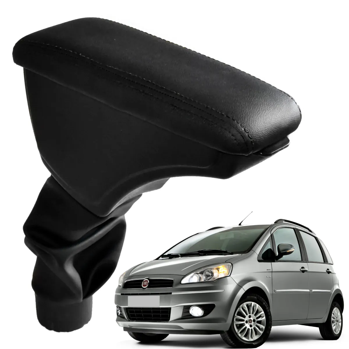 Apoio Descanso Encosto de Braço FIAT IDEA - Preto  - 2005 a 2016