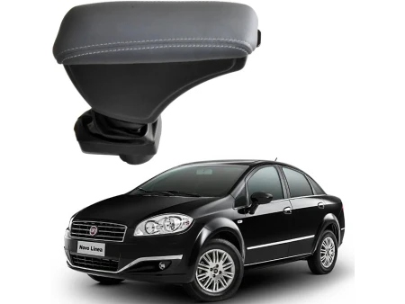 Apoio Descanso Encosto de Braço FIAT LINEA - Cinza - 2006 a 2018