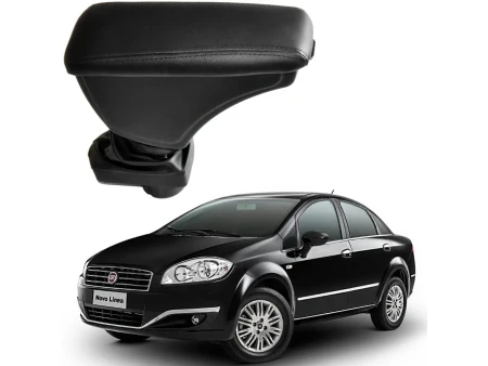 Apoio Descanso Encosto de Braço FIAT LINEA - Preto  - 2006 a 2018