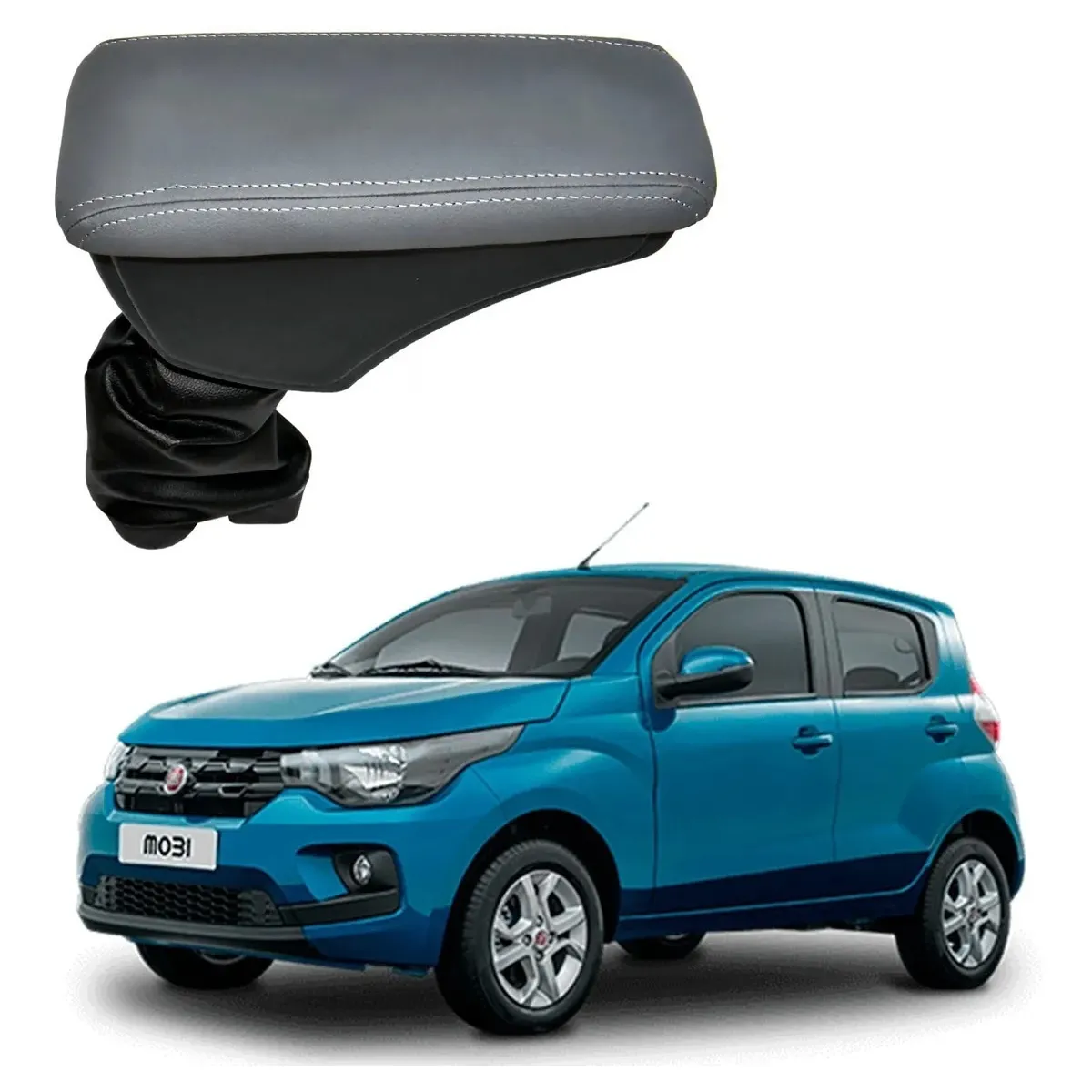 Apoio Descanso Encosto de Braço FIAT MOBI - Cinza - 2016 a 2025