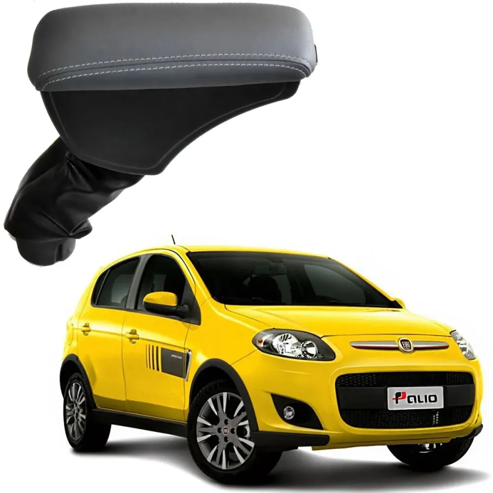 Apoio Descanso Encosto de Braço FIAT NOVO PALIO - Cinza - 2013 a 2020