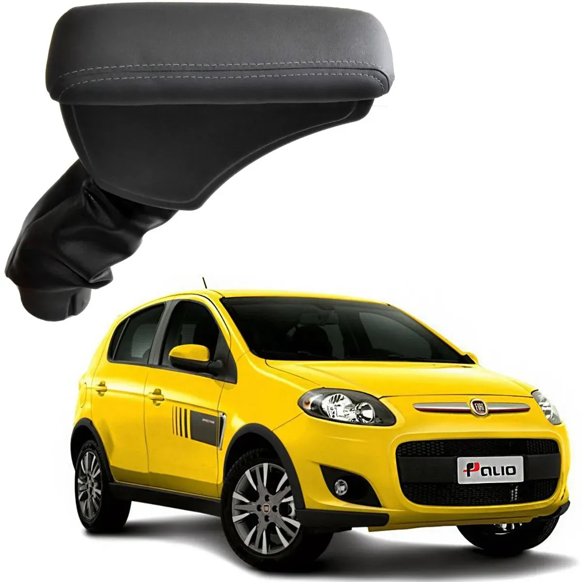 Apoio Descanso Encosto de Braço FIAT NOVO PALIO - Grafite - 2013 a 2020