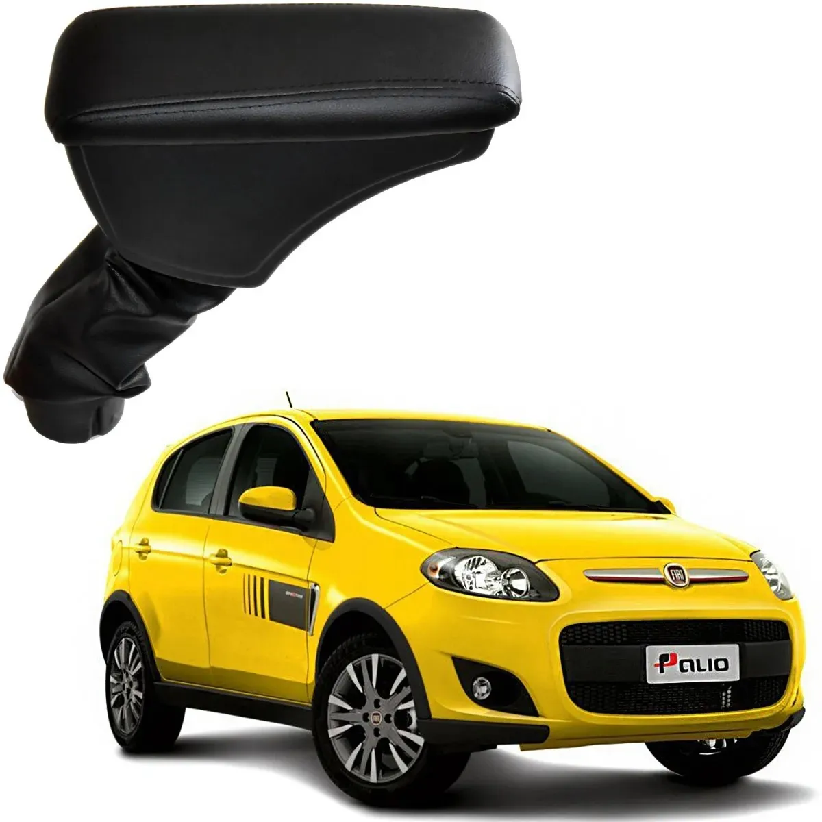 Apoio Descanso Encosto de Braço FIAT NOVO PALIO - Preto  - 2013 a 2020