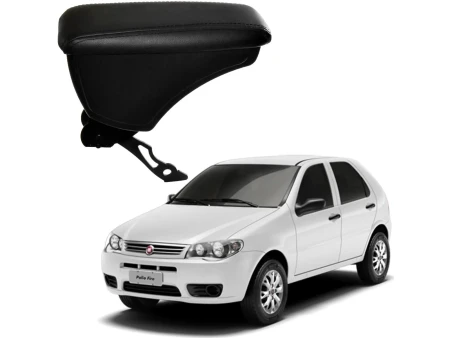 Apoio Descanso Encosto de Braço FIAT PALIO COM ENGATE CURVO - Preto  - 1996 a 2012