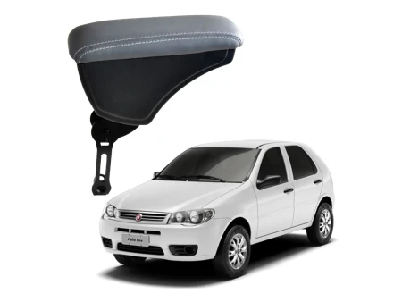 Apoio Descanso Encosto de Braço FIAT PALIO COM ENGATE FLEXÍVEL - Cinza - 1996 a 2012