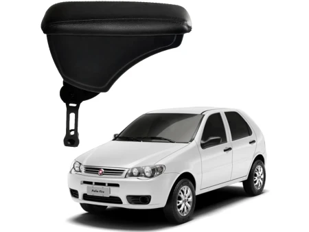 Apoio Descanso Encosto de Braço FIAT PALIO COM ENGATE FLEXÍVEL - Preto  - 1996 a 2012