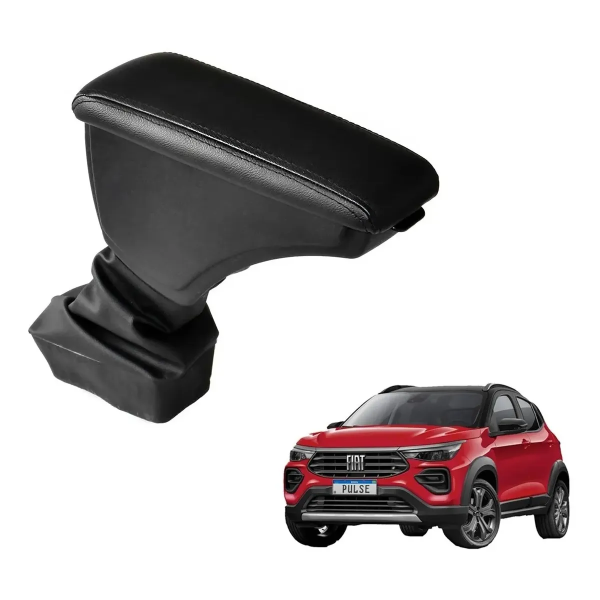 Apoio Descanso Encosto de Braço FIAT PULSE - Preto  - 2021 a 2025