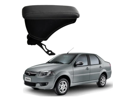 Apoio Descanso Encosto de Braço FIAT SIENA COM ENGATE CURVO - Grafite - 1996 a 2012