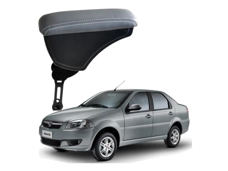 Apoio Descanso Encosto de Braço FIAT SIENA COM ENGATE FLEXÍVEL - Cinza - 1996 a 2012