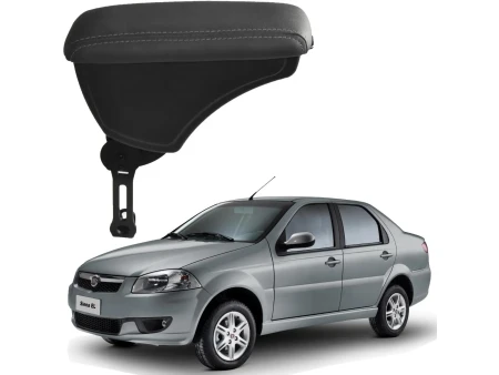 Apoio Descanso Encosto de Braço FIAT SIENA COM ENGATE FLEXÍVEL - Grafite - 1996 a 2012