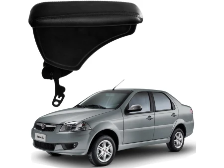 Apoio Descanso Encosto de Braço FIAT SIENA COM ENGATE RETO - Preto  - 1996 a 2012