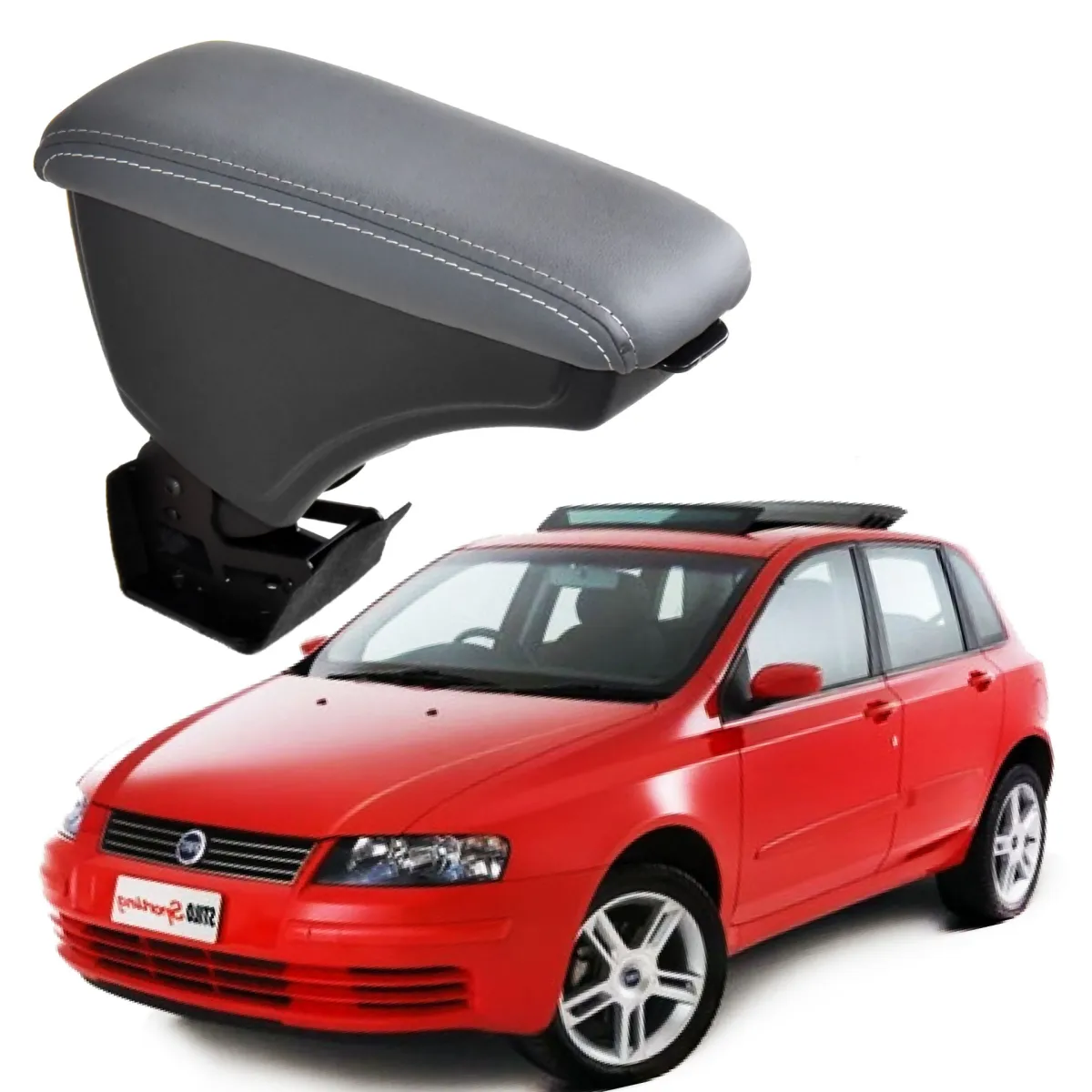 Apoio Descanso Encosto de Braço FIAT STILO - Cinza - 2002 a 2011