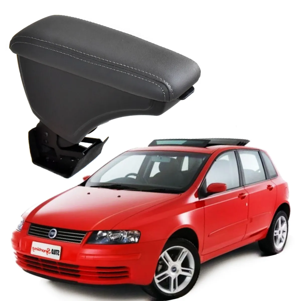 Apoio Descanso Encosto de Braço FIAT STILO - Grafite - 2002 a 2011