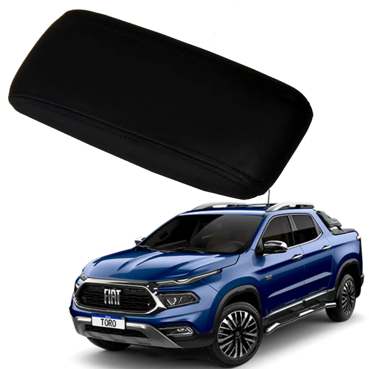 Apoio Descanso Encosto de Braço FIAT TORO ENDURANCE - Preto  - 2022 a 2025